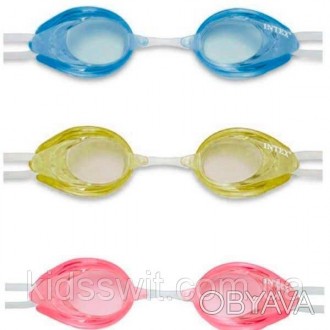Очки для плавания 55684 от торговой марки Intex представлены в 3-х ярких цветах:. . фото 1