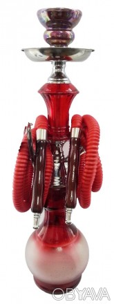 Кальян 2 трубки цвета в ассортименте: красный и черный
Калья́н (перс. قلیان‎ — g. . фото 1