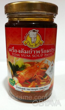 Том Ям паста Tom Tum Paste TM "Tai Boy" 230грамм (Таиланд).Идеально gодходит для. . фото 1