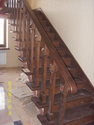 Изготовим лестницы из дерева любой сложности на заказ. 0664806194. . фото 4