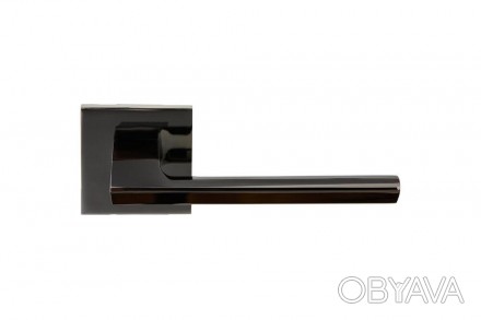 
Ручка дверная на квадратной розетке Gavroche WOLFRAМIUМ W – Z25 черный никель .. . фото 1