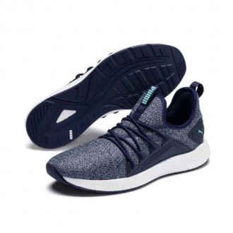 Кросівки чоловічі Puma NRGY Neko Knit 191093 22 (синій з білим, для бігу, верх із текстилю, бренд пума). Червоноград. фото 1 Кросівки чоловічі Puma NRGY Neko Knit 191093 22 (синій з білим, для бігу, верх із текстилю, бренд пума). Червоноград. фото 1