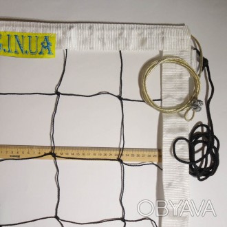 Сетка для классического волейбола «Премиум 12 Норма» с тросом — это долговечное . . фото 1