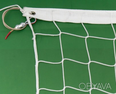 Волейбольная сетка «ЕВРО» с тросом — это высококачественное изделие совместного . . фото 1