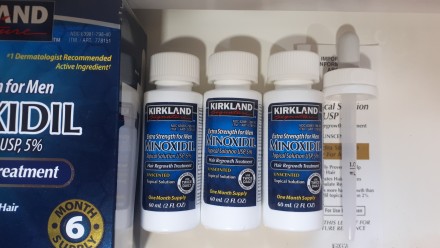 Minoxidil Kirkland 5% (Киркланд миноксидил 5%)

КОМПЛЕКТ: 3 флакона по 60мл. п. . фото 2