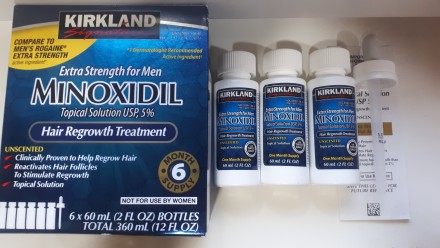 Minoxidil Kirkland 5% (Киркланд миноксидил 5%)

КОМПЛЕКТ: 3 флакона по 60мл. п. . фото 3