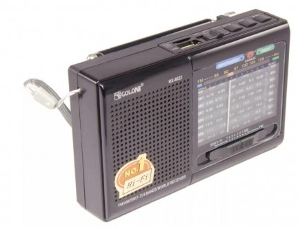 Описание Портативной колонки радио MP3 USB Golon RX 6622, черной Удобный шнурок . . фото 6