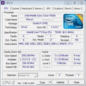 Двухъядерный процессор для ноутбуков.

Intel Core 2 Duo T8300

Тактовая част. . фото 4