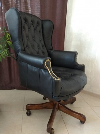 Продам офісне крісло для керівника в шикарному стані. Повністю натуральна шкіра:. . фото 10