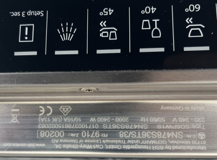 2018рік Посудомийка Siemens IQ700 посудомoйка Made In Germany 60cm. . фото 7 Ідеальний стан, виготовлена в Німеччині, інтелектуальне російськомовне меню, під. . фото 7