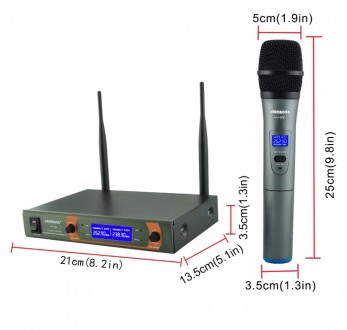 - Частотный диапазон 40 Гц -18000 Гц
- 2 микрофона
- VHF 262 MHz 238 MHz
- ба. . фото 4