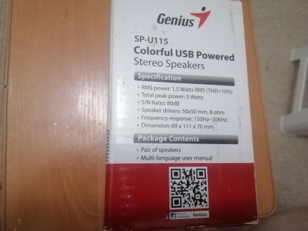 Акустическая система Genius SP-U115 Black почти не использовалась, в упаковке.
. . фото 7