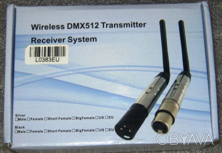 Используется вместо DMX кабеля для беспроводного соединения между DMX пультом и . . фото 1