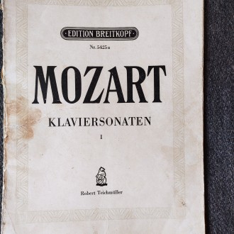 Mozart klaviersonaten Robert Teichmuller.Edition Breitkpf.Nr.5425a.125стр.Состоя. . фото 2