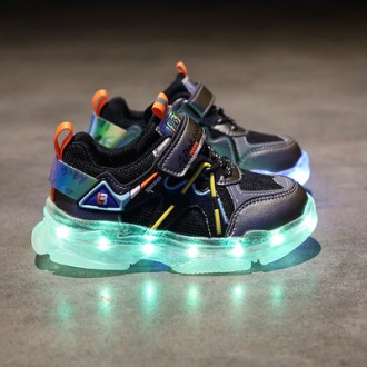 Спортивная обувь ( в комплекте идет USB зарядка для LED-подсветки) для ваших дет. . фото 9