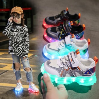 Спортивная обувь ( в комплекте идет USB зарядка для LED-подсветки) для ваших дет. . фото 6