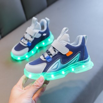 Спортивная обувь ( в комплекте идет USB зарядка для LED-подсветки) для ваших дет. . фото 4