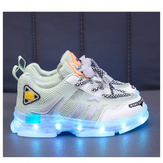 Спортивная обувь ( в комплекте идет USB зарядка для LED-подсветки) для ваших дет. . фото 2