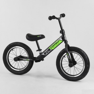 Беговел CORSO стальная рама алюминиевые диски надувные колеса 14' Black-Green . Львов. фото 1 Беговел CORSO стальная рама алюминиевые диски надувные колеса 14' Black-Green . Львов. фото 1