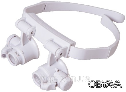 Лупа-очки Levenhuk Zeno Vizor G6 – это бинокулярная налобная лупа с четырьмя ком. . фото 1