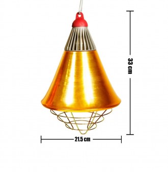 Рефлектор для инфракрасной лампы (абажур) Tehnomur S1021 цвет бронзовыйРефлектор. . фото 7