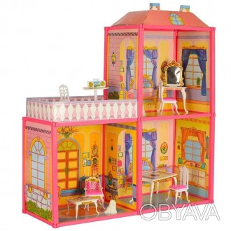 Современный, стильный двухэтажный кукольный домик My Lovely Villa 6984 - это дет. . фото 1