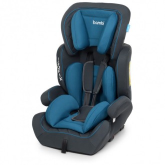 Автокресло с Isofix Bambi M 4250 Blue (US00067). Благовещенское. фото 1 Автокресло с Isofix Bambi M 4250 Blue (US00067). Благовещенское. фото 1