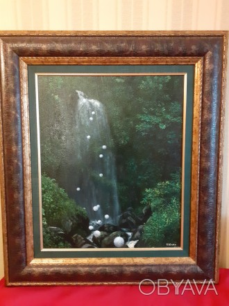 Продам картину Никаса Сафронова " Двойное наслаждение или горный водопад с . . фото 1