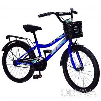 Велосипед детский 2-х колес.20"" Like2bike Archer,синий, рама сталь, со звонком,. . фото 1