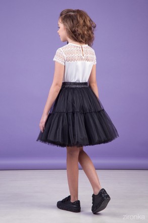 Новая модель юбки теперь и в школьной коллекции! Пышная повседневная модель из б. . фото 5