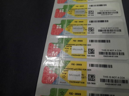 Windows 10 Pro OEM (Наклейка) ключ активации. Одеса. фото 1 Windows 10 Pro OEM (Наклейка) ключ активации. Одеса. фото 1