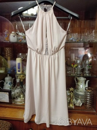 Нежно-розовое платье H&M (размер 32). Очень нежное, ангельское. Подойдет на . . фото 1