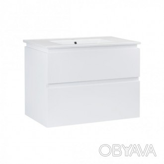 Комплект Qtap Albatross 810х725х460 White Подвесная тумба + раковина врезная QT0. . фото 1