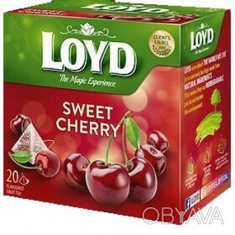 
Чай сладкая вишня Loyd Sweet Cherry 20 пирамидок (40г) Польша Содержащиеся в ви. . фото 1