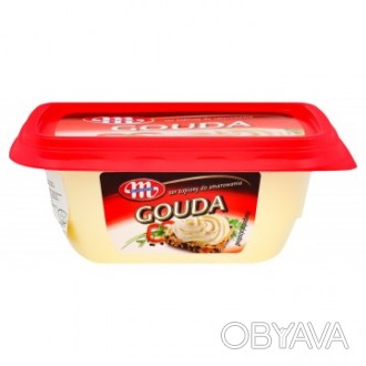 
Плавленный сыр Gouda в удобной ванночке с крышкой, позволяющей легко хранить ег. . фото 1