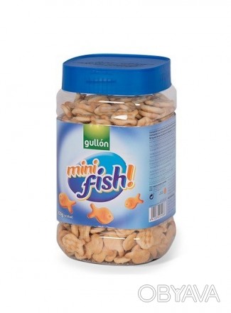 
Мини-Крекеры соленые Gullon mini fish Cracker, 350 г - это незаменимое солёное . . фото 1
