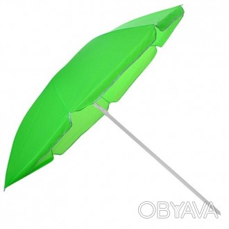 Зонт пляжный круглый однотонный с чехлом d1.8м Stenson MH-2685 Зеленый (gr_01713. . фото 1