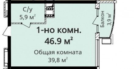 Пропонується до продажу однокімнатна квартира в новому житловому комплексі від к. Приморский. фото 5