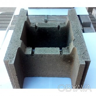 Опалубні бетонні блоки.  Бетонні опалубні блоки - це бетонні форми точних розмір. . фото 1
