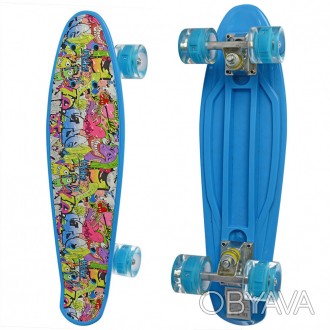 Скейт Penny board — это уменьшенный вариант скейтборда для активного отдыха и бы. . фото 1