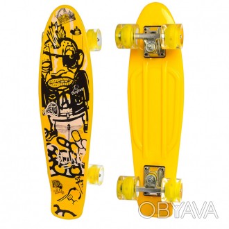 Скейт Penny board MS 0749-5 — это уменьшенный вариант скейтборда для активного о. . фото 1