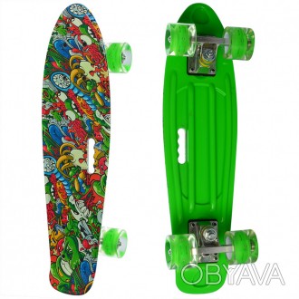 Скейт Penny board — это уменьшенный вариант скейтборда для активного отдыха и бы. . фото 1