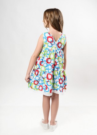 Летнее платье для девочек от производителя.
Размеры на рост 122. 128. 134. 140 с. . фото 3
