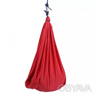 Гамак Капля Red от ТМ KIDIGO изготовлен из прочного и надежного материала- (нейл. . фото 1