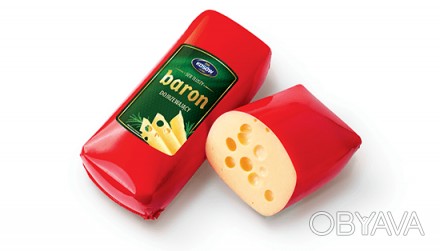 
Сыр Baron швейцарско-голландского типа, производства OSM Kosów Lacki, имеет неп. . фото 1