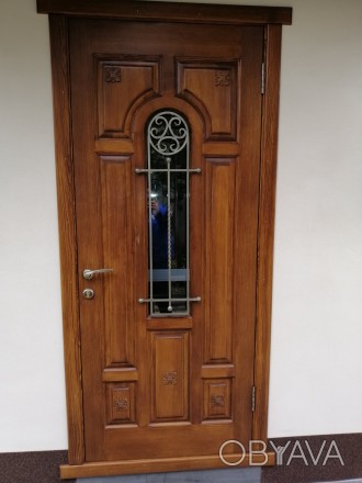 Металлические входные двери с деревянной накладкой. Утепленние бальзатовай ватой. . фото 1