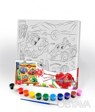 Картина роспись на холсте Машинки от производителя Danko Toys Роспись на холсте . . фото 1