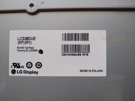 Плата снята с работоспособного телевизора LG 32LN540V с механическим повреждение. . фото 8