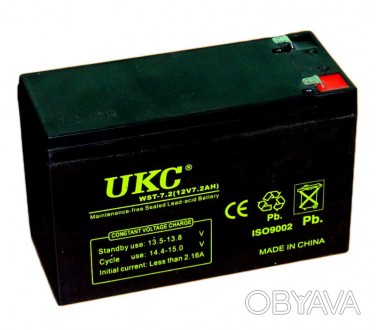  Аккумулятор UKC 12V 7.2Ah WST-7.2 RC201502 Аккумулятор UKC 12V 7.2Ah WST-7.2 RC. . фото 1