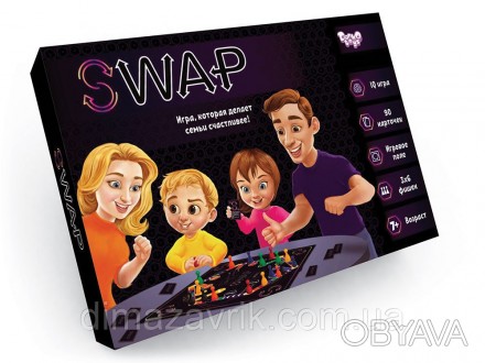 Настольная игра "Swap" Поменяй Danko Toys
Основная цель участников этой игры — п. . фото 1